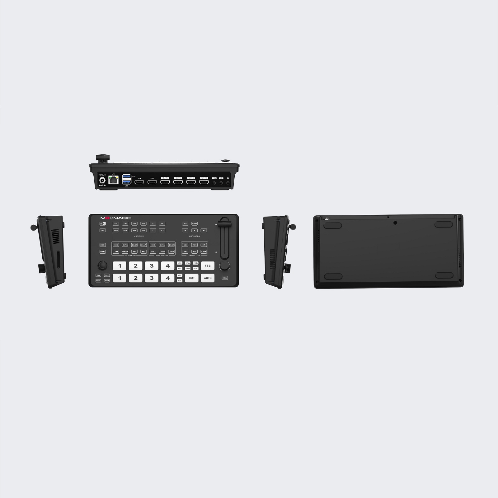 Movmagic4K Hd Input Hdmi/Sdi Director Switcher Multi-Position Push Stream and Cutout Live Broadcast All-In-One Machine