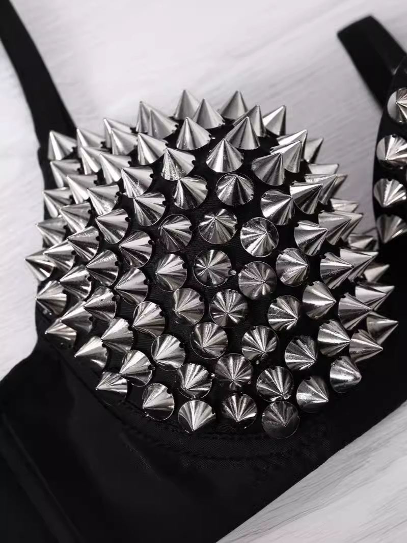 Stepping in Liu Nail Bra Underwear Punk Club Bar Stage Dress DS Belly Dance Performance Dress Diamond Jewelry Flash Diamond Beads