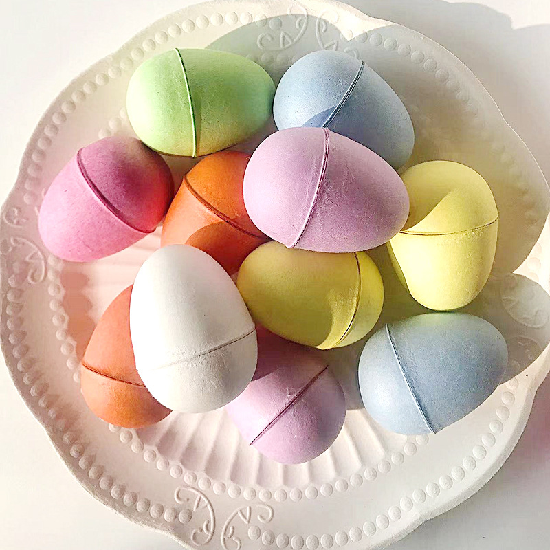 5.4cm Biodegradable Easter Halloween Christmas Paper Pulp DIY Kidsren's Paper Pulp Eggs Fsc Certified Manufacturer