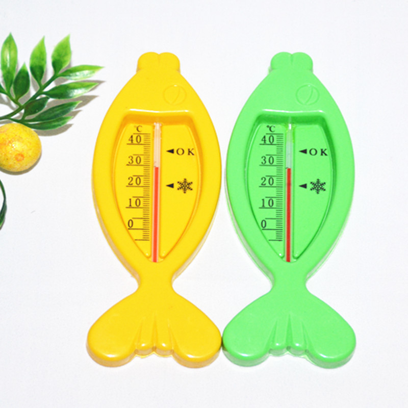 Cute Fish-Shaped Baby Bath Water Thermometer, Fish Thermometer, Dual-Use for Dry and Wet, Accurate Temperature Measurement