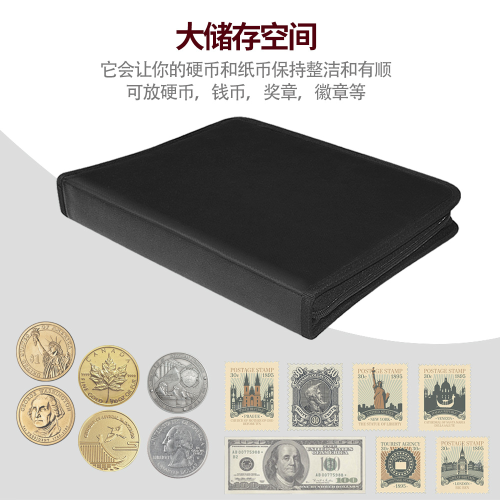 Fireproof Coin Folder Coin Collection Book Coin Ancient Coin Collection Zodiac Commemorative Coin Paper Money Fireproof Collection