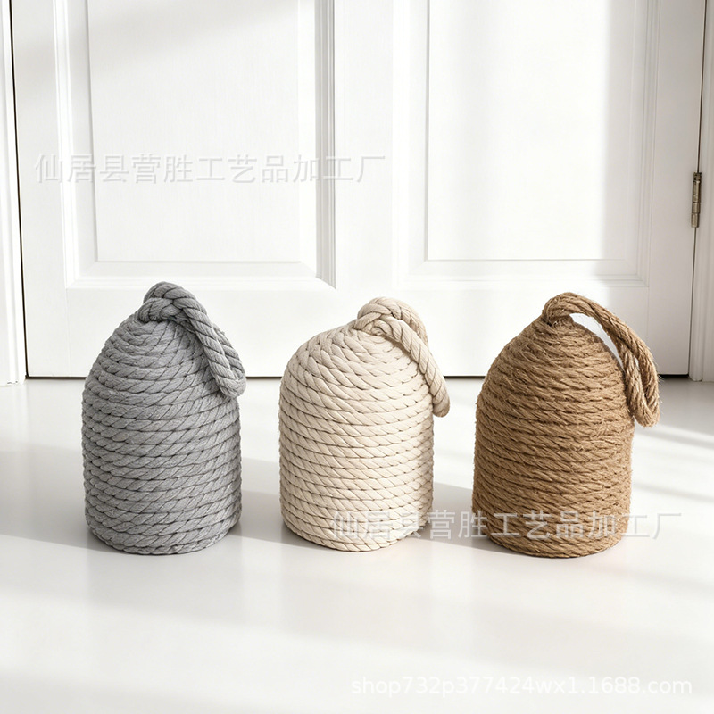 Дверной стопор из хлопка и льна, ветронепроницаемый, для домашнего и ресторанного декора