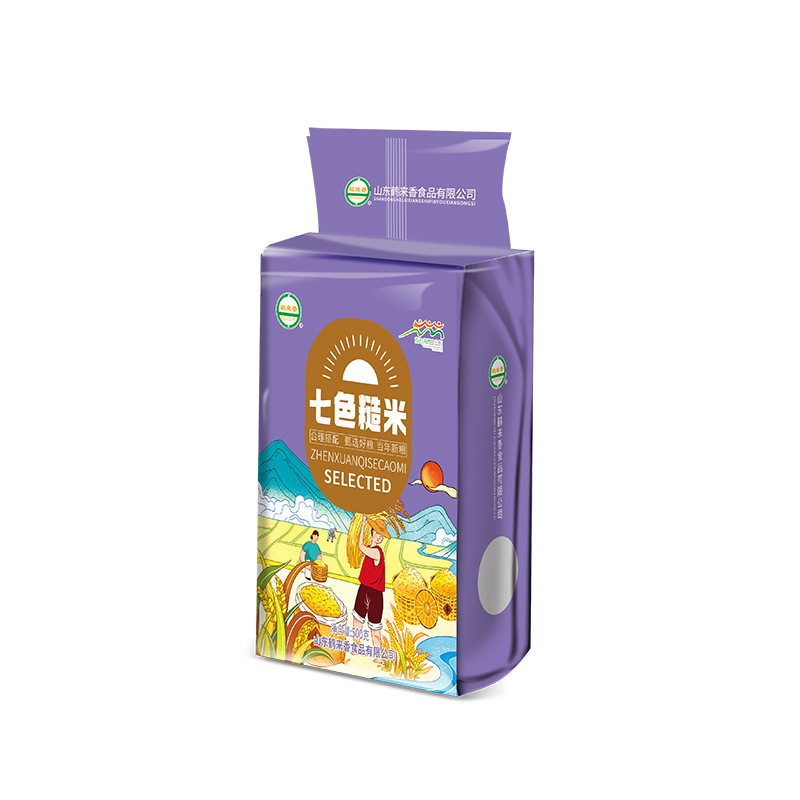 Seven-Color Brown Rice 500g Seven Kinds of Grains, Coarse Grains, Multigrain Rice, Cereals, Mixed Grains, Black Rice, Oatmeal [Free Shipping]