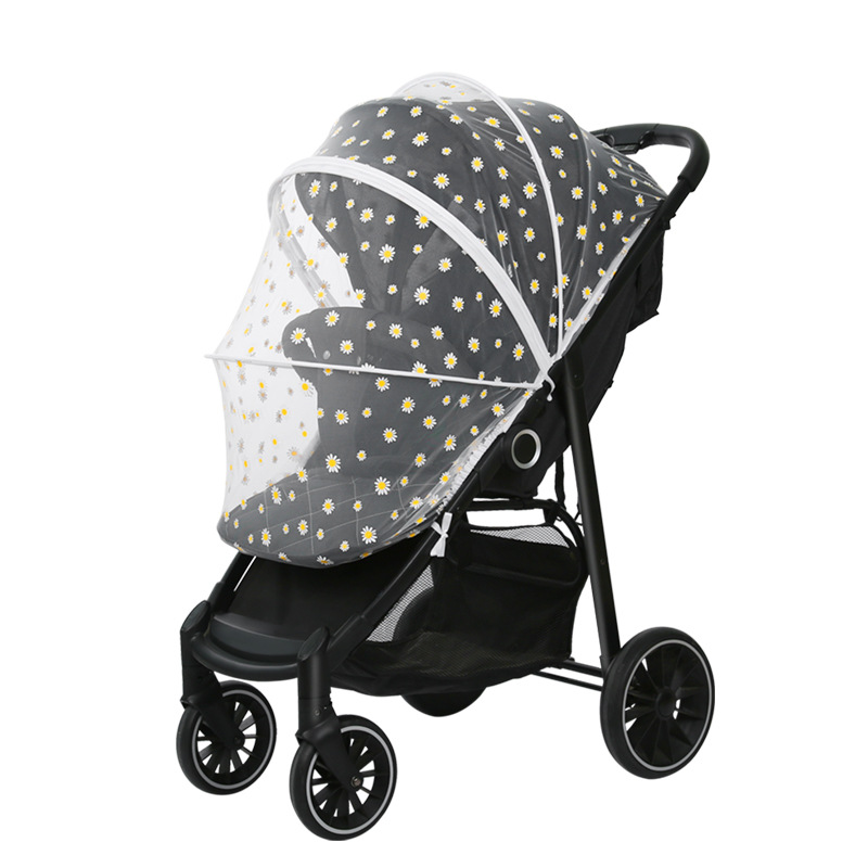 Baby stroller mosquito net full cover universal baby stroller mosquito cover enlarged mesh sunshade children's stroller mosquito net