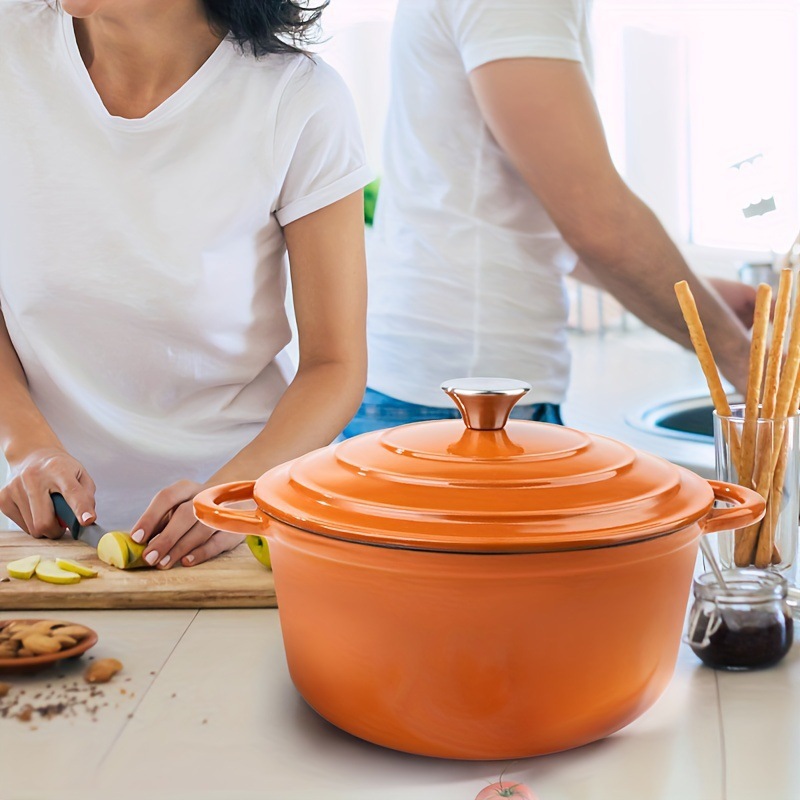 2026 New Cross-Border Dropshipping 4.5-Quart Enamel Cast Iron Dutch Oven with Lid Pre-Cross-Border