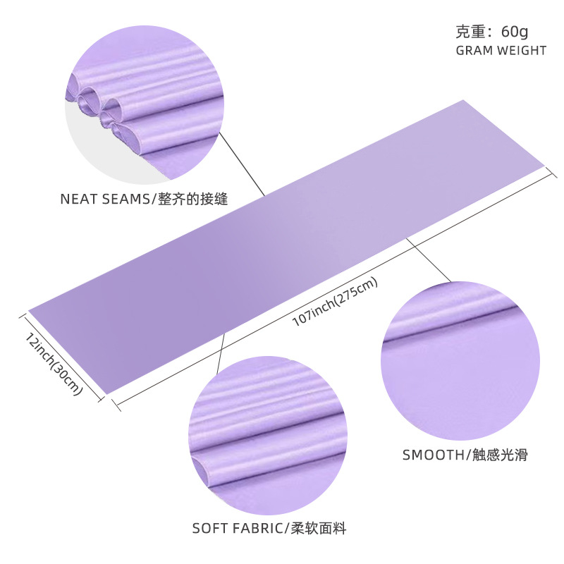 Cross-border satin satin table runner luxury hotel wedding table high-end sense long decorative tablecloth wholesale