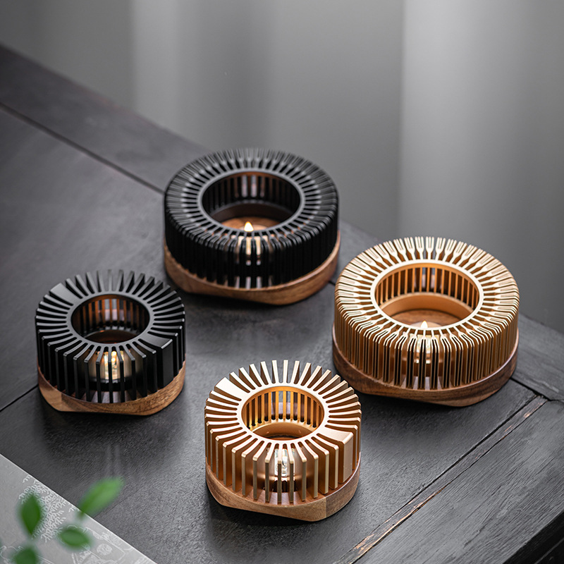 Окруженная печь для теплого чая подставка для чайника теплой чайной свечи открытое пламя нагрев изоляционная подставка домашний ароматный чайный котелок