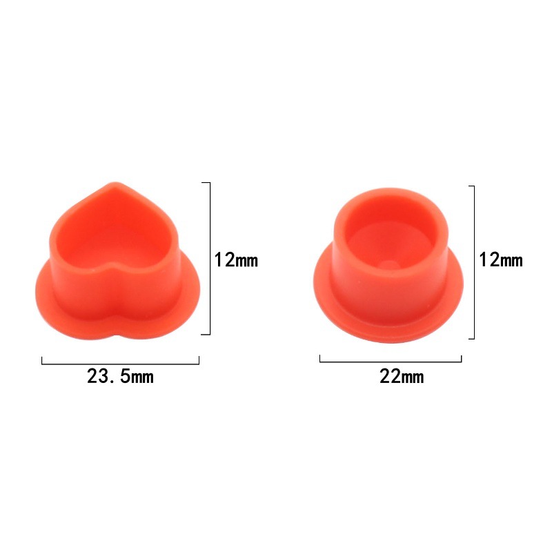 Tattoo silicone color cup does not hurt the needle thickened soft paint cup new heart-shaped color base tattoo cup