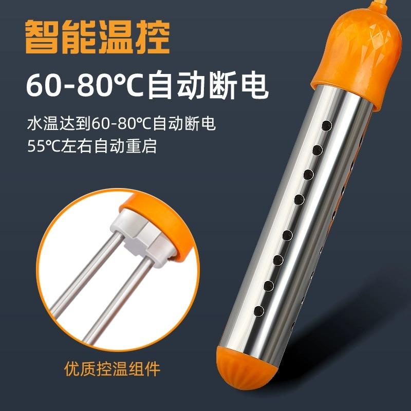 Fast Heating Water Boiler Stainless Steel High-Power Heating Rod Adjustable Temperature Control 2025 New Safety Automatic Power Off