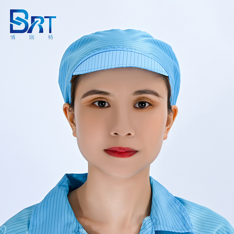 SOURCE Factory in stock anti-static dust-free small work cap electronic factory workshop clean cap anti-static coat with cap