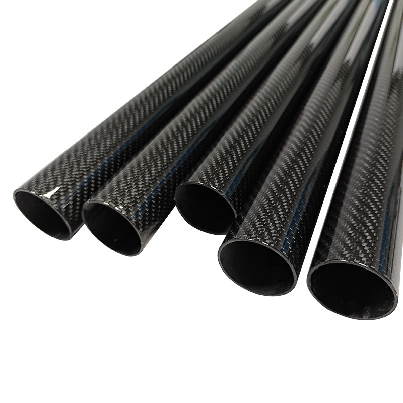 3K Full Carbon Fiber High-Strength Carbon Tube with Wall Thickness of 1Mm-30Mm, Carbon Fiber Tube Manufacturer Direct Sales Carbon Tube