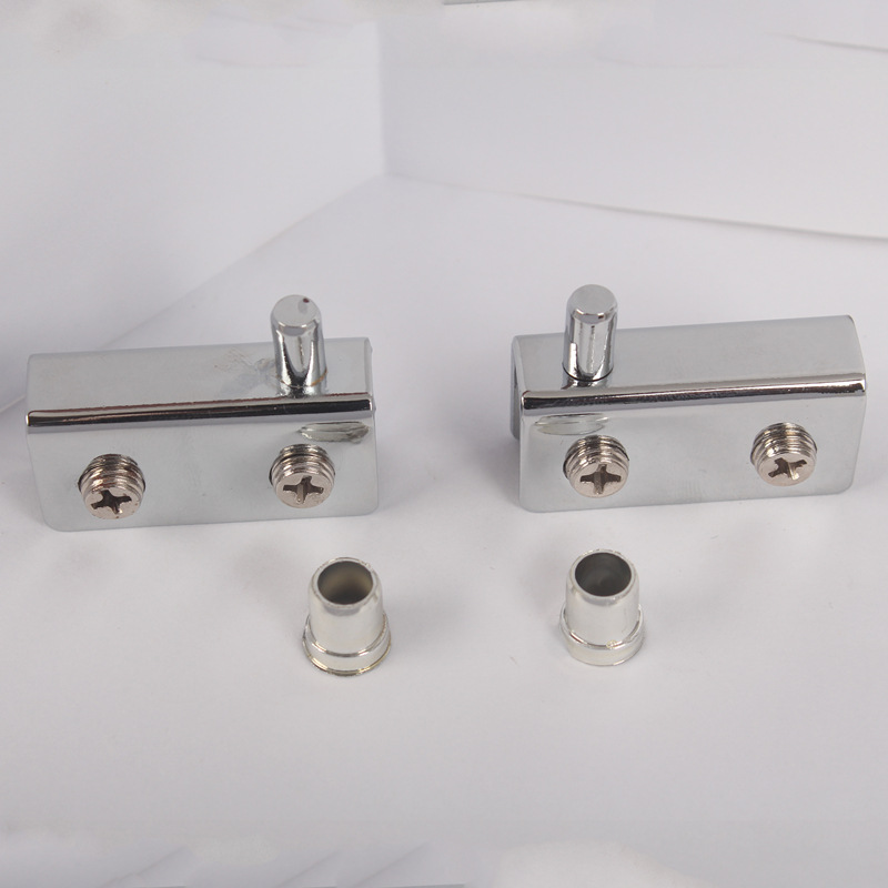 Верхние и нижние петли стеклянной двери, могут зажимать 8 мм хромированную дверную ось шкафа