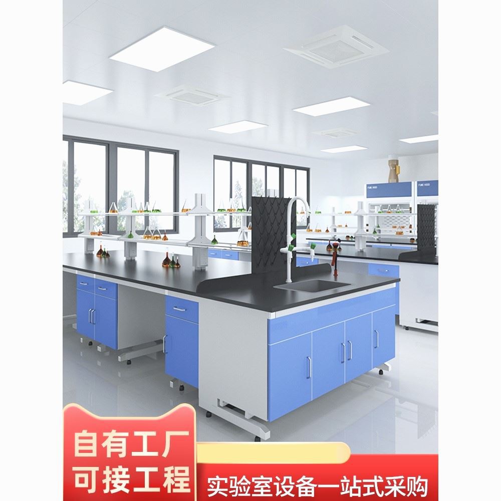 Steel-Wood Workbench Laboratory All-Steel Hospital Operating Table School Research Institute Anti-Corrosion Ventilation Cabinet Experimental Bench