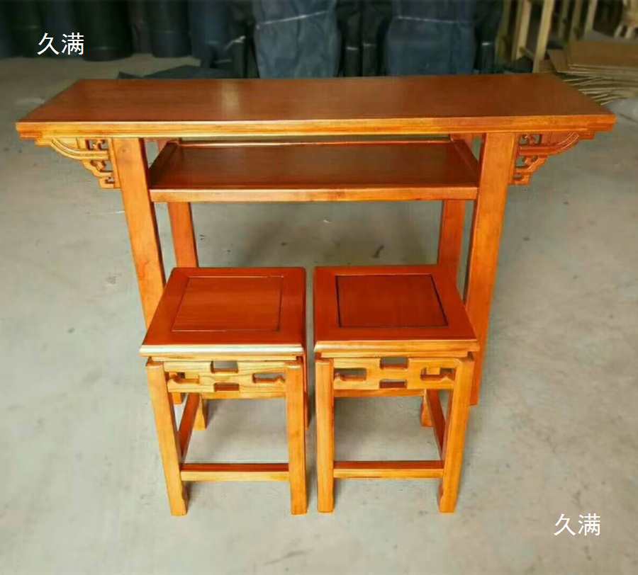 Student Desks Solid Wood Tutoring Training Class Tutoring Table Chinese Calligraphy Art Table Primary and Secondary School Students Desks and Chairs
