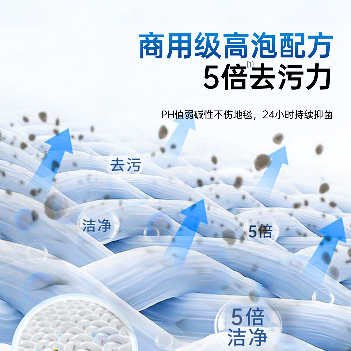 High-Foam Carpet Water Cleaner Xiangyinong Xinmeida Carpet Cleaning Foam Hotel Floor Scrubber Commercial