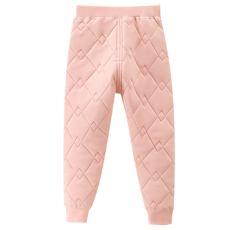Children's Warm Pants Autumn and Winter New School Uniform Artifact Boys' Cotton Pants Girls' Leggings Student Children's Pants