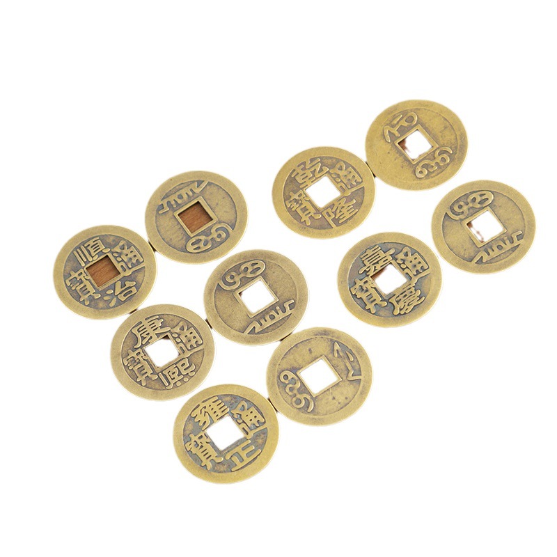 Real copper antique coins Chinese five Emperor coins copper coins ancient coins antique Miscellaneous brass crafts wholesale