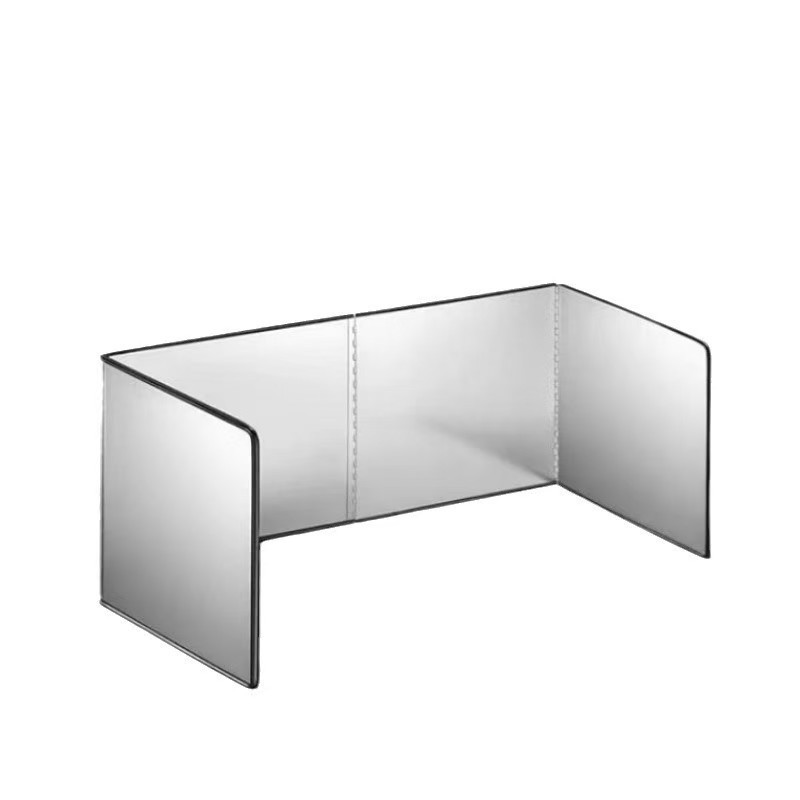 Galvanized Kitchen Oil Baffle Household Oil Splash Baffle Cooking Fence Easy to Clean Foldable Stove Oil Baffle