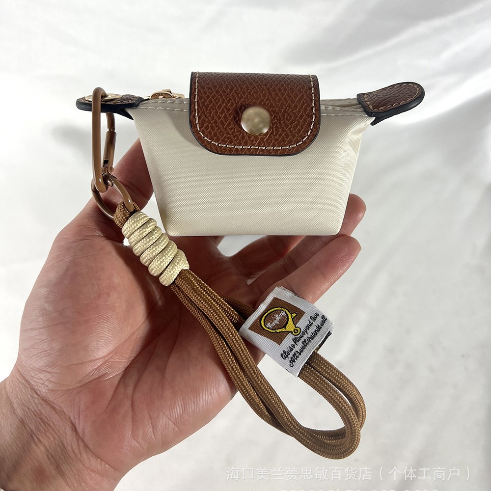 French Super Mini Multi-Color Dumpling Bag Nylon Leather Coin Earphones Lipstick Storage Bag Cute Small Hanging Bag Ready for Sale