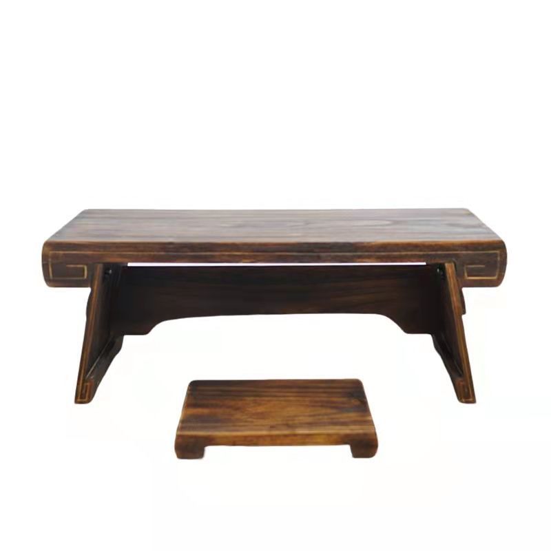 Tatami Table, Guqin Table and Stool, Solid Wood Resonance Box, Tatami Table, Knee Table, Dark Chinese Table, Calligraphy Table, Low Table, Fuxi Style