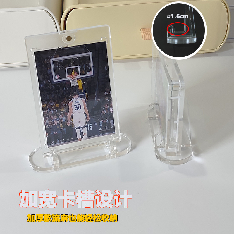 Large Card Holder Display Stand Acrylic Transparent Card Holder for Badges and Cards