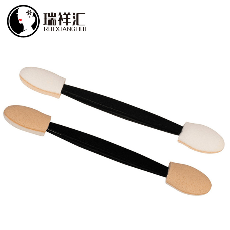 Eyeshadow Stick Double-Ended Latex Sponge Disposable Eye Shadow Brush Portable Blending Eye Manicure Brush Beauty Tool