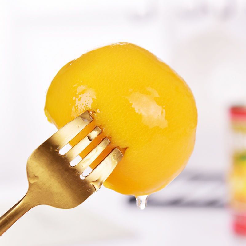 Fresh Dangshan Yellow Peach Canned Whole Box Sugar Water Canned Fruit Catering Baking Students Pregnant Women Snacks Wholesale