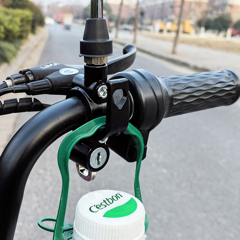 Universal Electric Vehicle Helmet Lock Anti-Theft Metal Lock Battery Vehicle Bicycle Fixed Hook Lock Reflector Base Lock