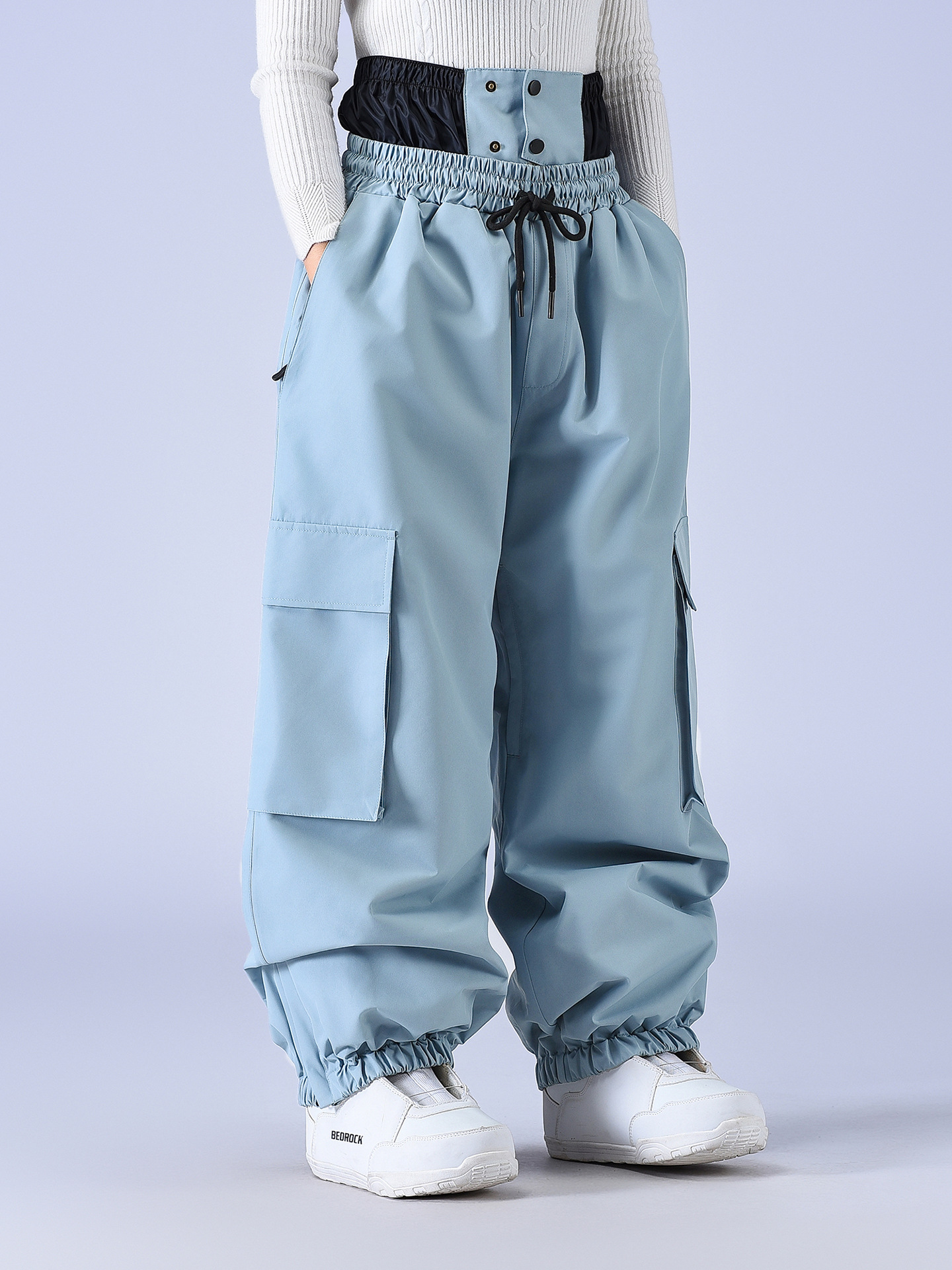 Ski Pants for Men and Women, Winter Outdoor Windproof, Waterproof, Warm, Thickened, Loose Snowboard Pants, New Cross-Border Style