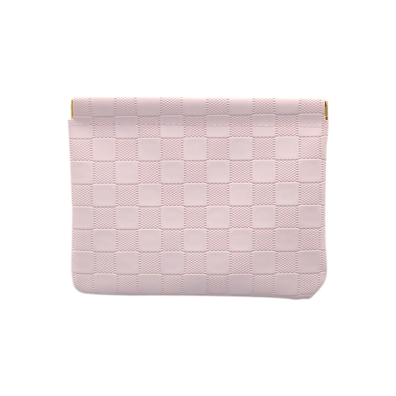 New Cosmetic Bag Shrapnel Mouth High-End Portable Travel Mini Carry-On Cosmetic Bag Storage Small Bag Lipstick Bag