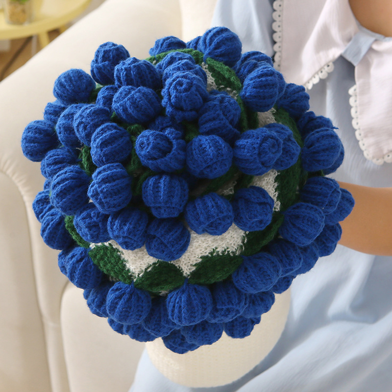 Rose Blanket Finished Product, Office Teacher's Day Gift, Handmade Blanket, Bouquet Shawl, Sofa Blanket