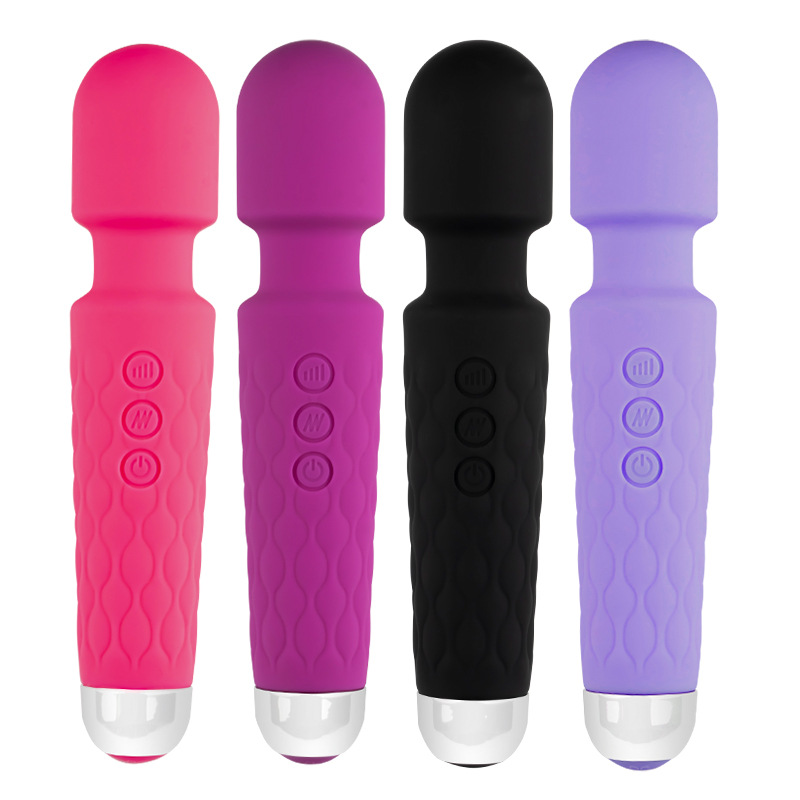 8-Speed 20-Frequency Instant Charging Av Stick Knight Stick Female Products Changeable Silent Waterproof Masturbation Strong Vibration