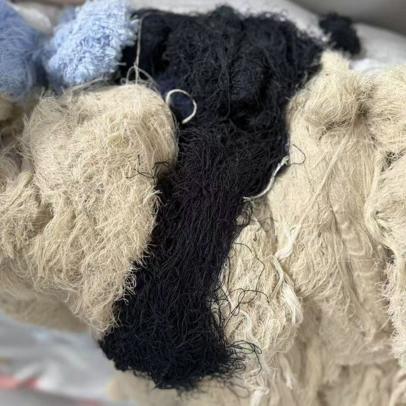 Color Cotton Yarn Waste Yarn Industrial Cotton Yarn Miscellaneous Color Waste Cotton Yarn Long Yarn Head Cotton Yarn Head Oil Absorption Water Absorption Wipe Machine Yarn