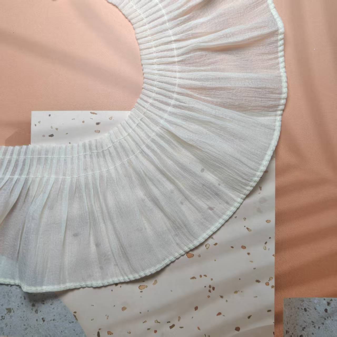 Women's and Children's Clothing Universal Collar Cuffs Skirt Pleated Lace