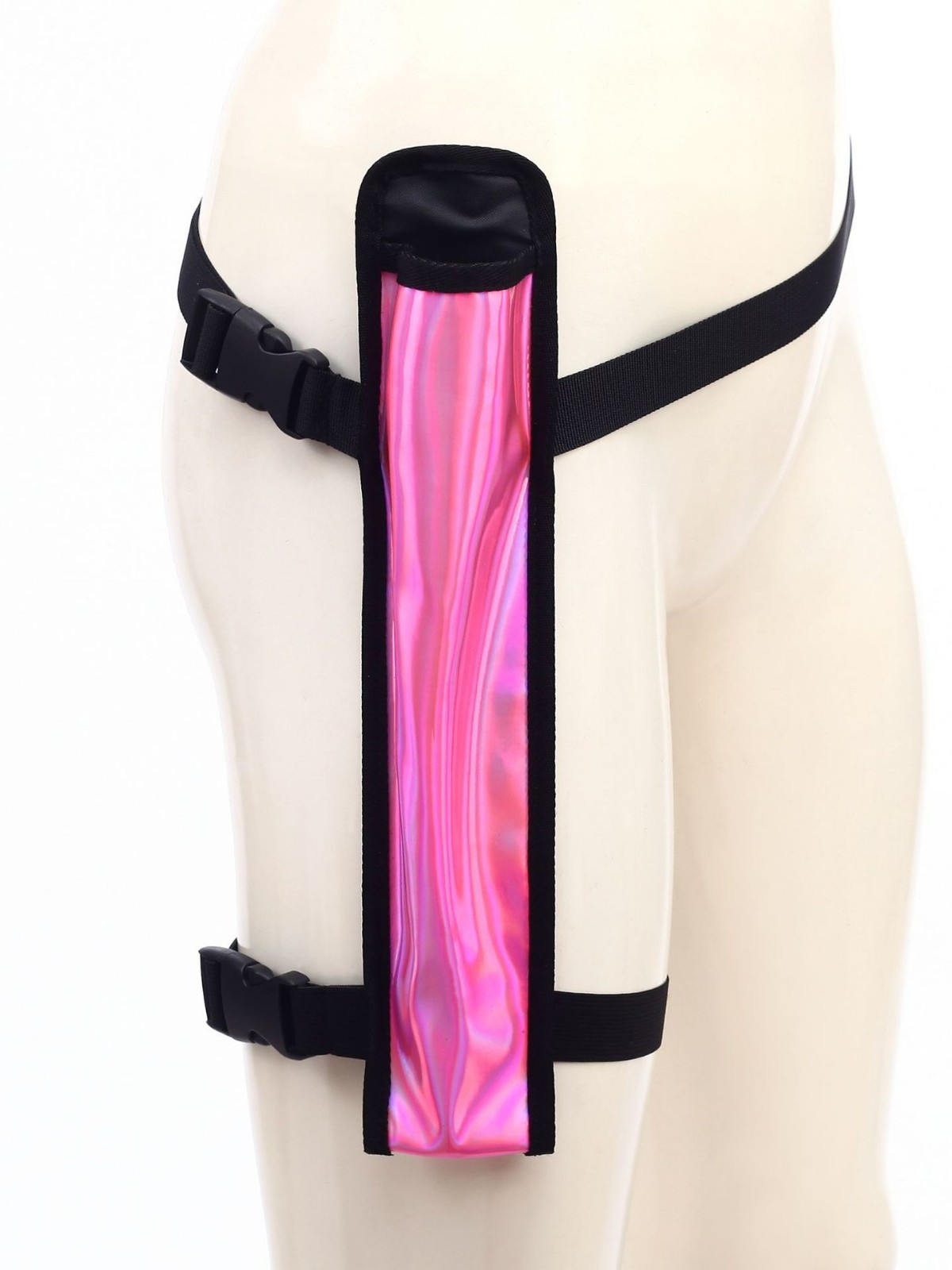 Reflective Cloth Fan Party Universal Colorful Fan Tai Chi Fan Kung Fu Fan Strap Leg Type Cross-Border Music