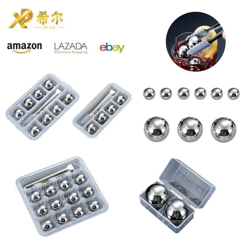304 нержавеющая сталь круглые ледяные шайбы 25мм -55мм металлические ледяные зерна кофе напитки пиво охлажденные для повторного использования