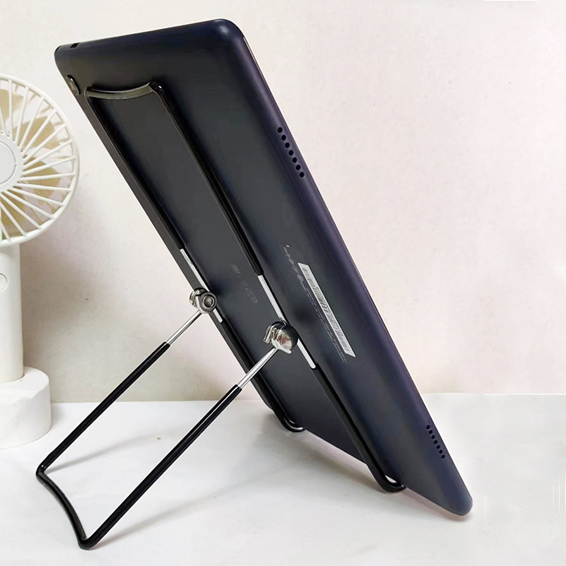 Rivet iron wire tablet computer mobile phone bracket artifact desktop lazy chasing drama bracket foldable multifunctional Universal
