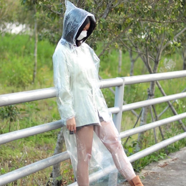Disposable raincoat portable compression card packaging outdoor drifting travel all size plastic waterproof poncho wholesale