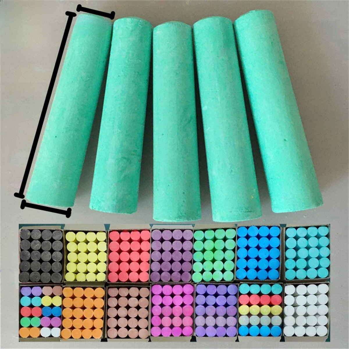 1-piece Large thick chalk color white bold woodworking steel pipe ship label outdoor graffiti chalk