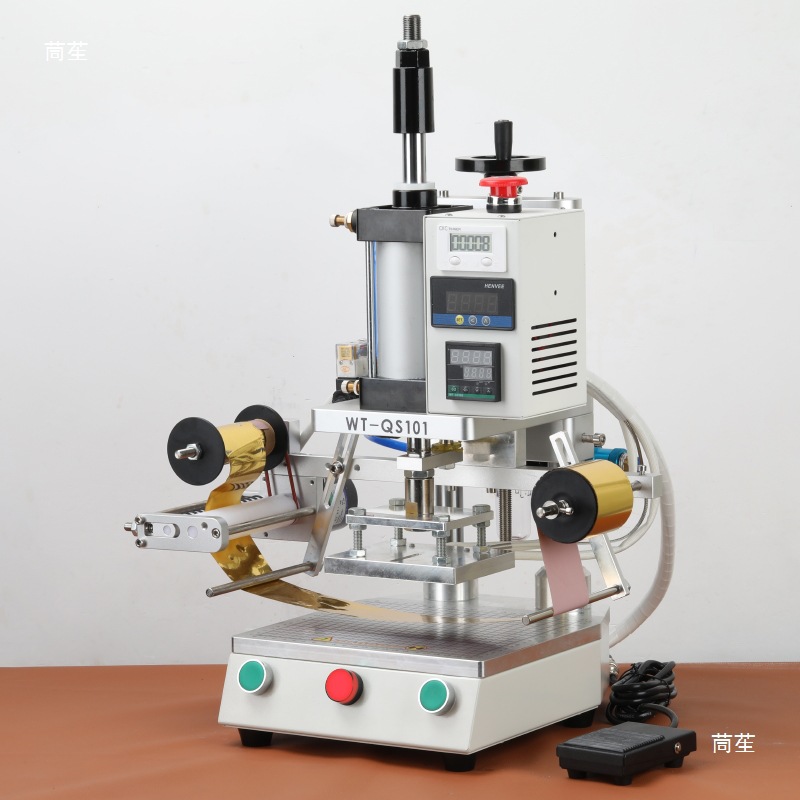 Wt-Qs101 Pneumatic Hot Stamping Machine Business Card Logo Embossing Machine Cosmetic Red Packet Invitation Gift Paper Box Tian