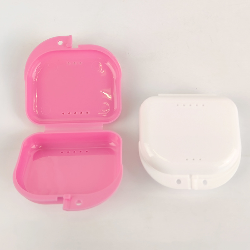 Dental Retainer Case, Invisible Braces Storage Box, Orthodontic Retainer Box with Holes, Tooth Storage Box, Customizable Wholesale