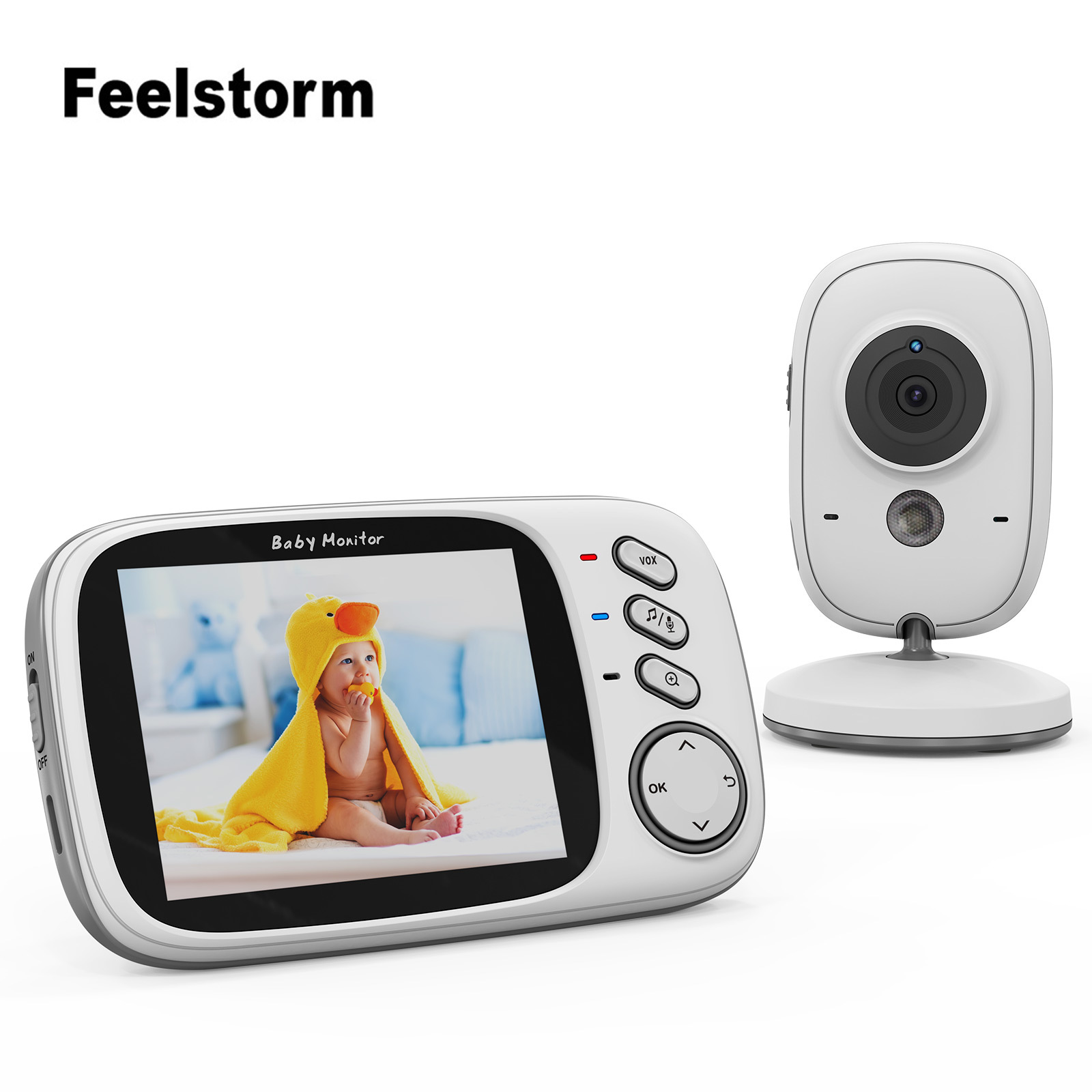 Vb 603-3.2inch Baby Monitor, Real-Time Voice Intercom, Provides Safety Care for Your Baby