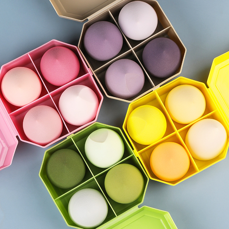 Пуховка для макияжа, водяная капля, грушевидная, скошенная губка