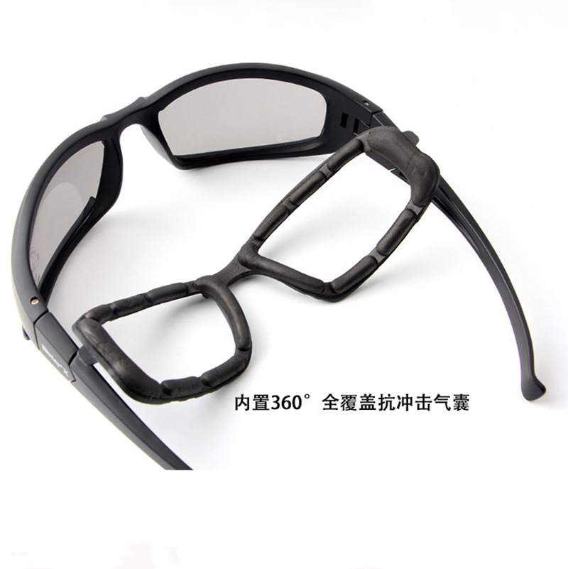 Dxgs Real Person Cs Tactical Glasses Impact-Resistant Outdoor Tactical Goggles X7 Four-Piece Set Outdoor Glasses Cs Equipment