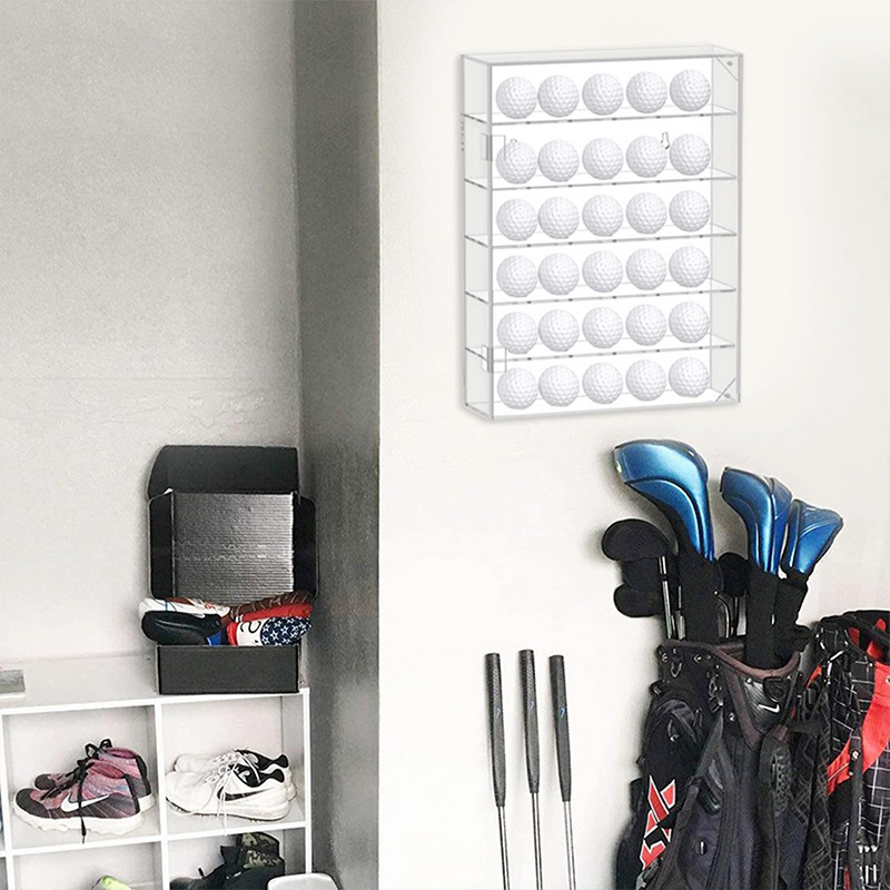 Transparent Acrylic Golf Ball Display Stand Acrylic Golf Baseball Display Cabinet Storage Box Display Stand