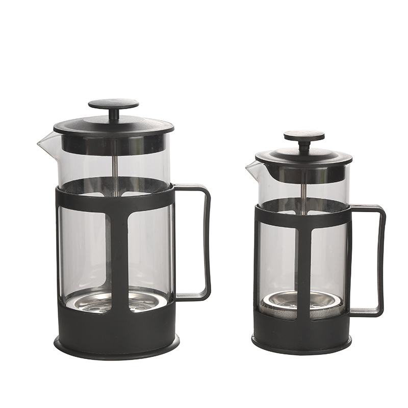 American Coffee Pot Hand Filter Compressor Glass Tea Maker Milk Bubble Press Tea Pot Coffee Filter Pot