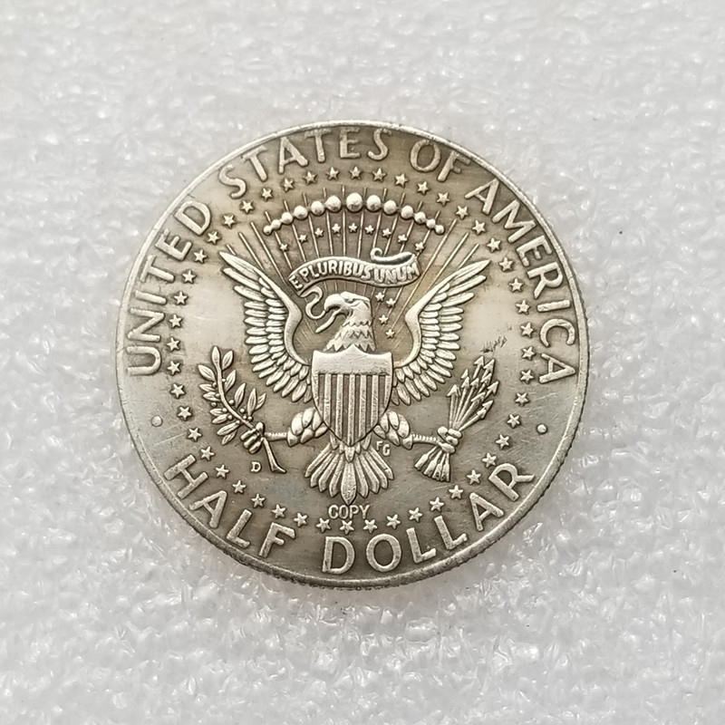 Antique Crafts 1966 American Brass Silver-Plated Material Kennedy # T2023