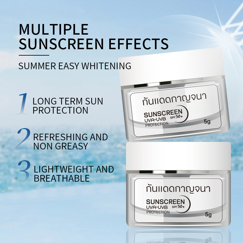 Cross-Border Skat Sunscreen 5g Popular Refreshing Isolation Protective Cream Water Rejuvenation Anti-Uv Wholesale