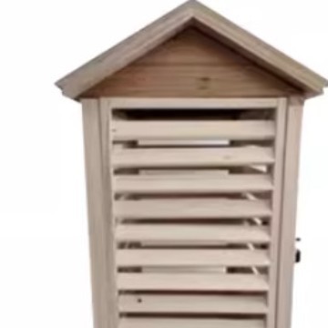 Outdoor Environment Construction Site Temperature Measurement Box Weather Station Supply Wooden Louvered Box in Stock Camphor Pine Louvered Box Cross-Border