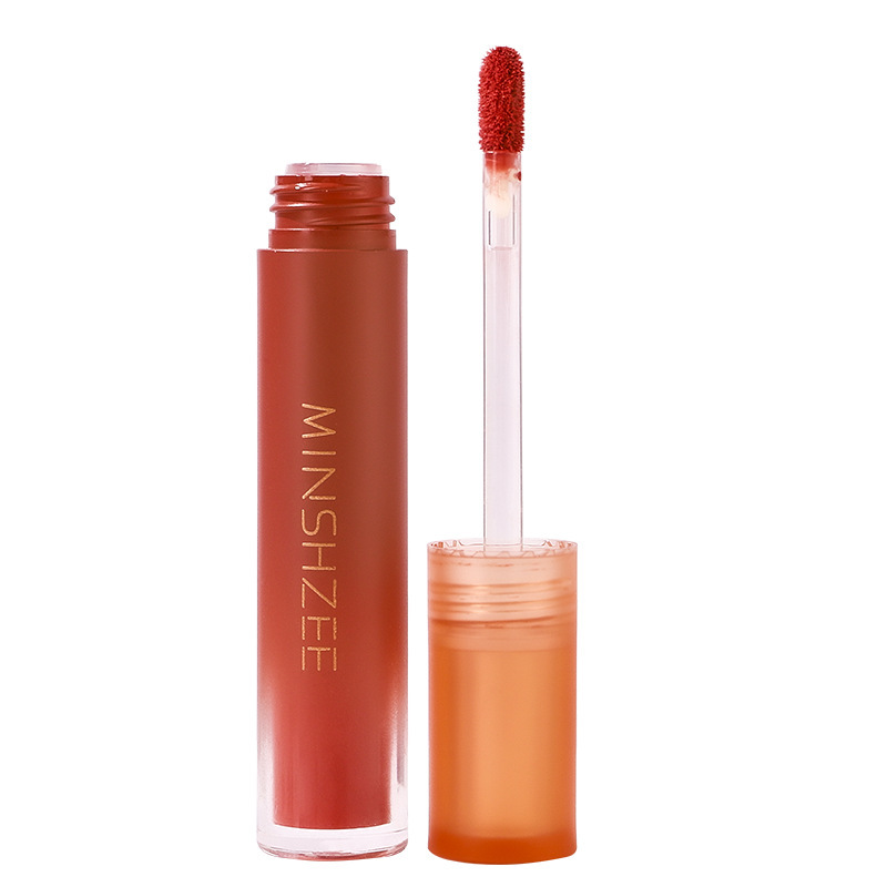 Mingxizhi Mousse Lip Mud Lipstick Matte Velvet Matte Lipstick Lip Glaze Autumn and Winter Whitening Long-Lasting Lip Mud Women's Cross-Border